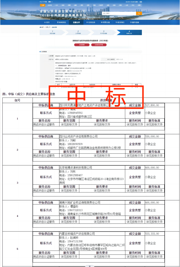 恭喜中標(biāo)! 恭喜中標(biāo)!